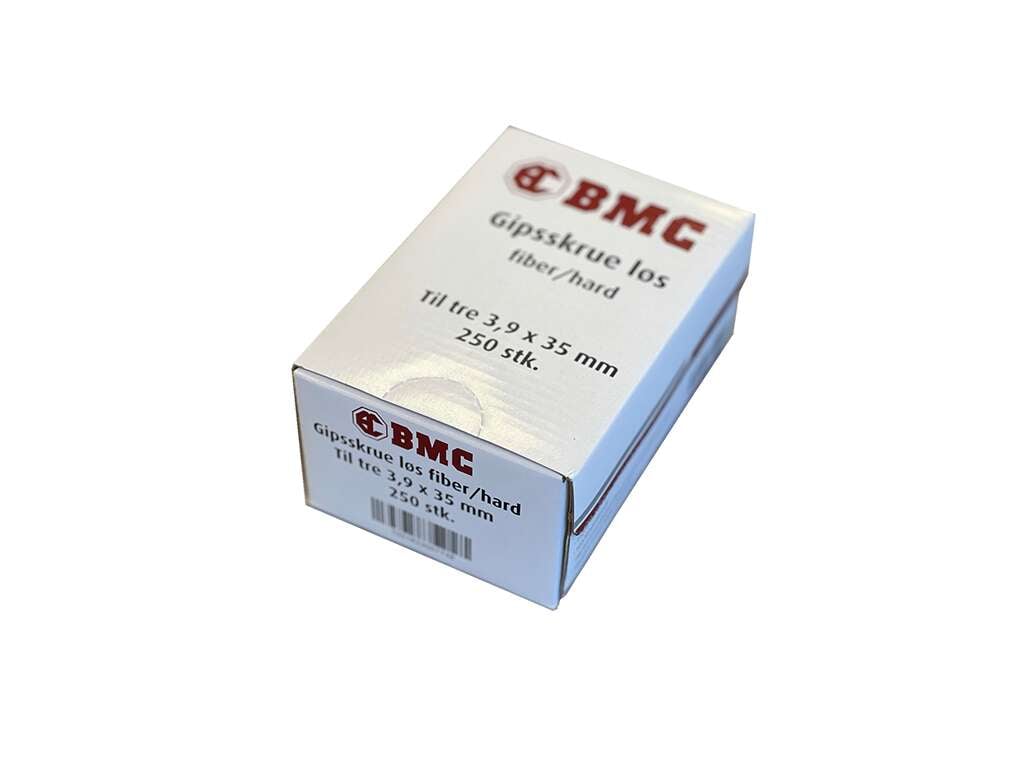 BMC fiber/hard gips løs 35 mm skrue 250-pk