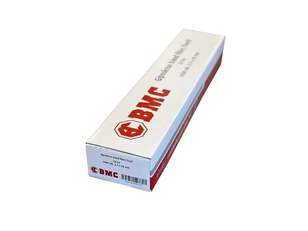 BMC fiber/hard gips bånd 45 mm skrue 1000-pk