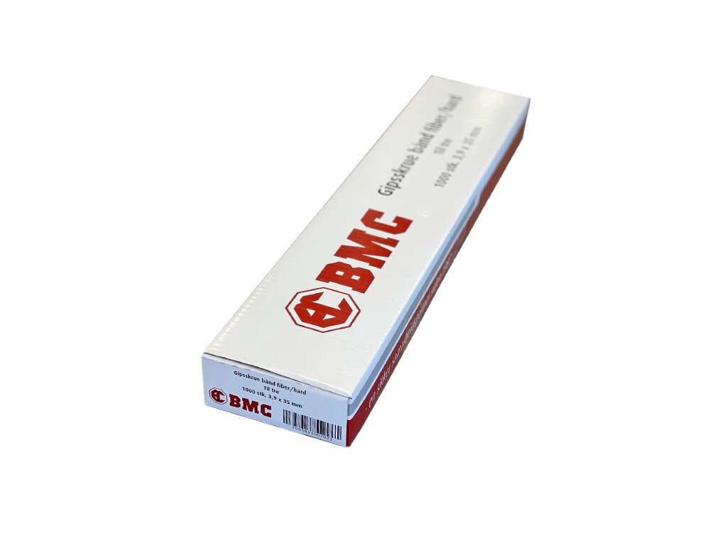 BMC fiber/hard gips bånd 35 mm skrue 1000-pk