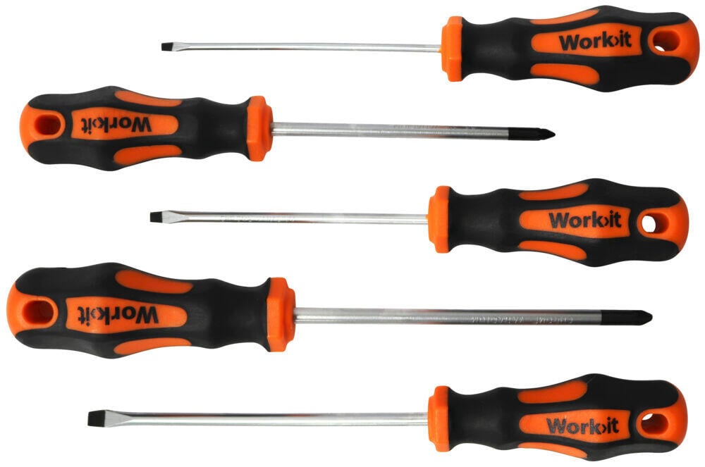Work>it Skrutrekkersett kombi 5 deler