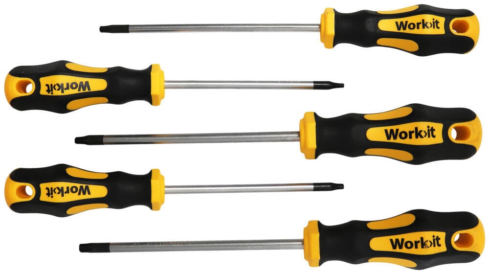 Work>it TORX 5 deler Skrutrekkersett