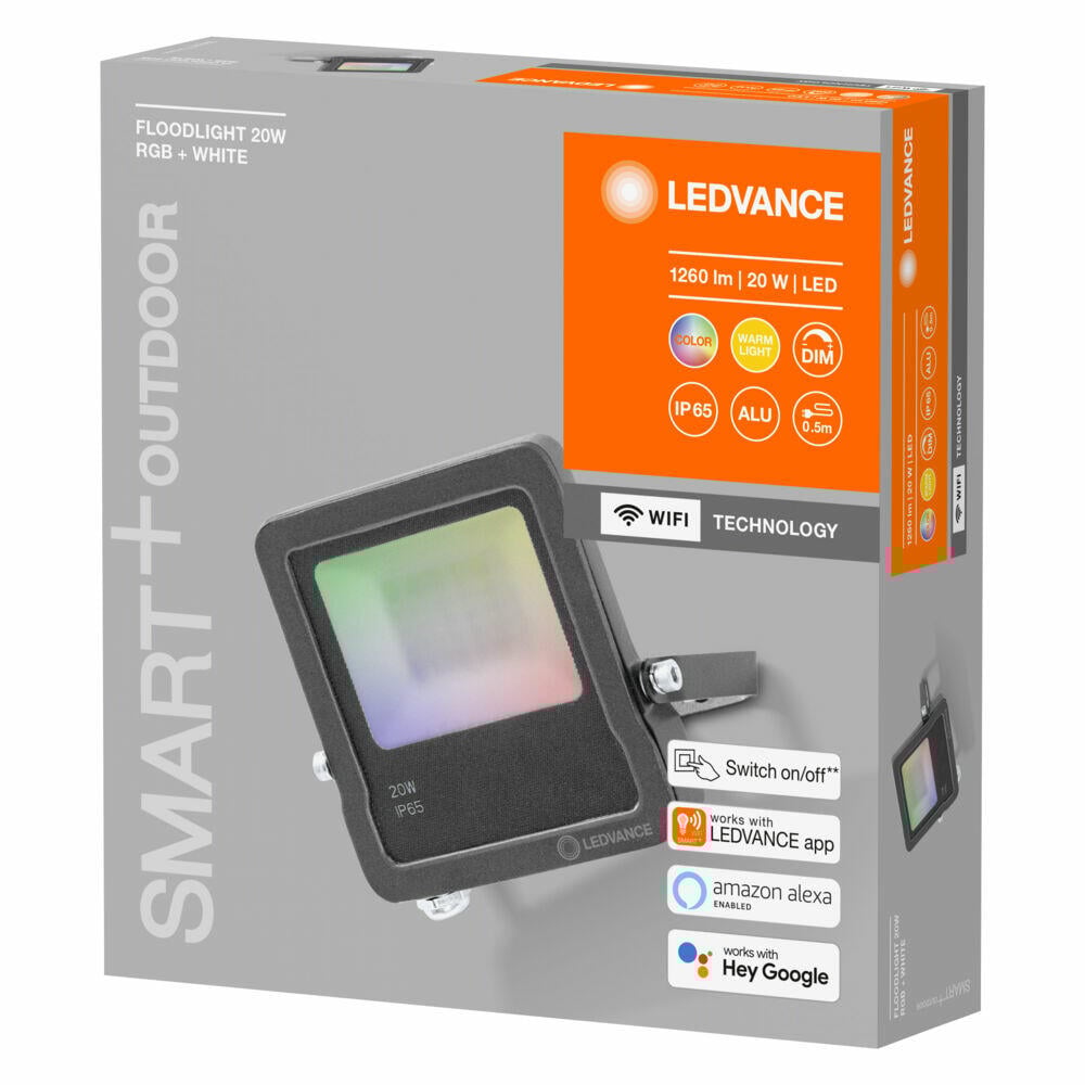 Ledvance SMART+ WiFi utendørs lyskaster 20W