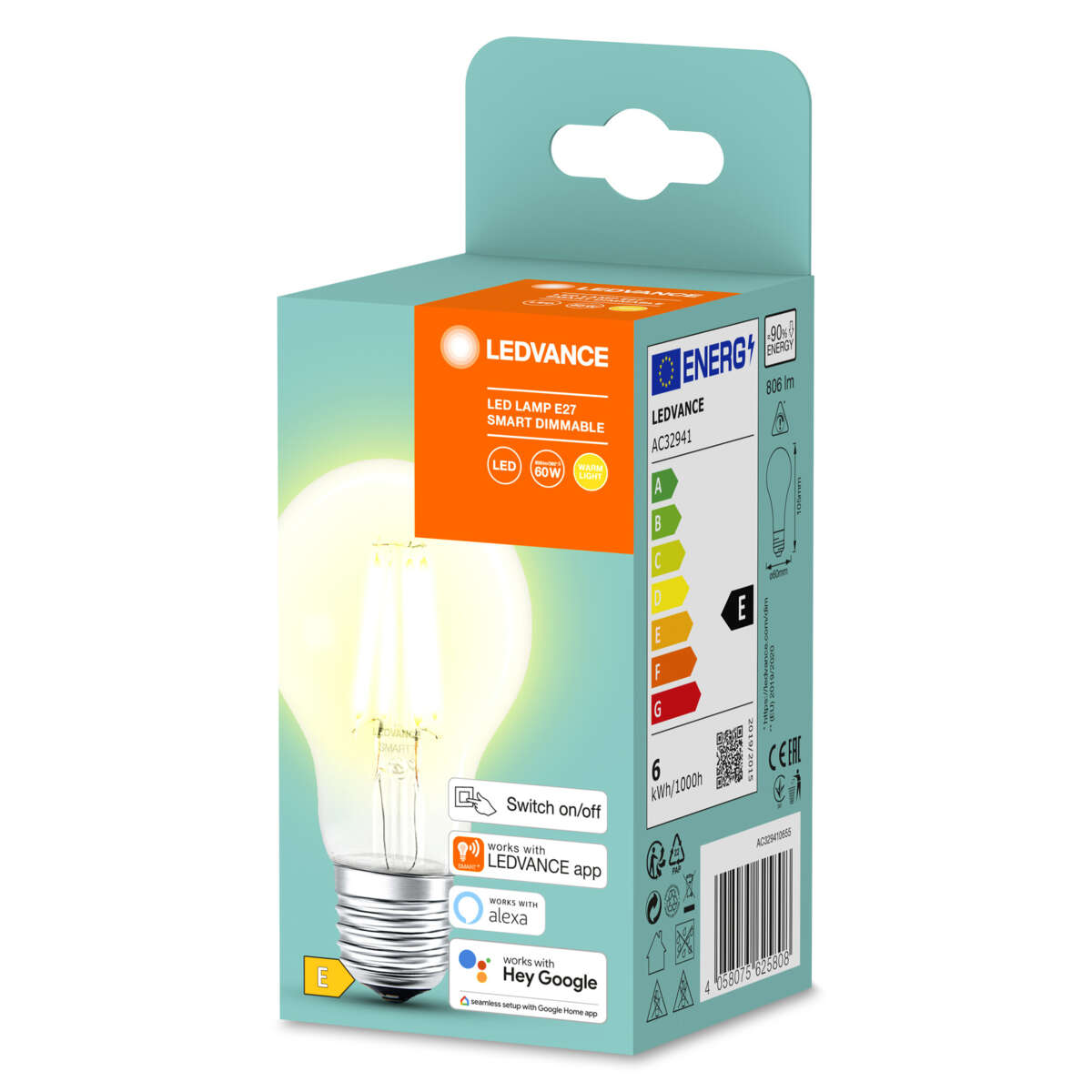 LEDVANCE Bluetooth SMART+ Classic A pære