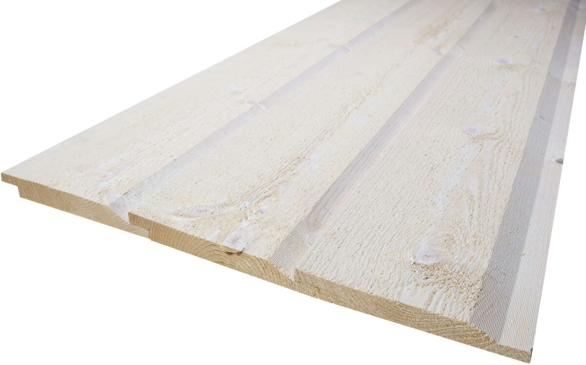 19x148 dobbelfals 28 gr malt kledning