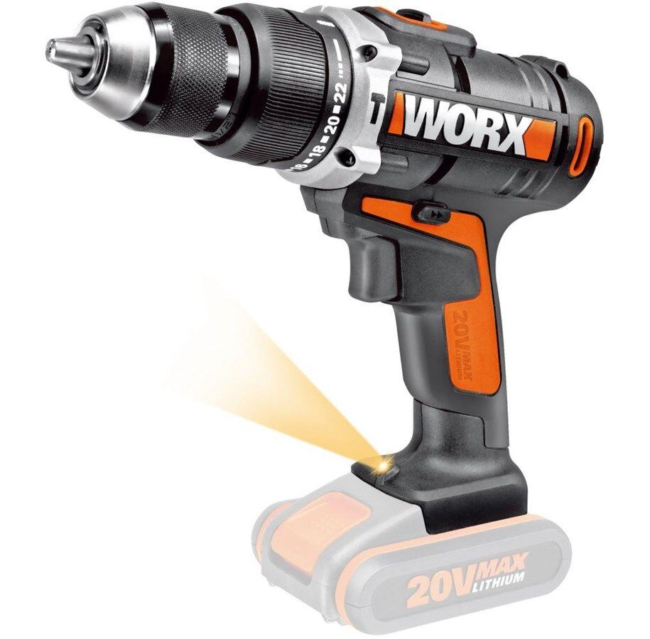 Worx WX372.9 drill u/batteri