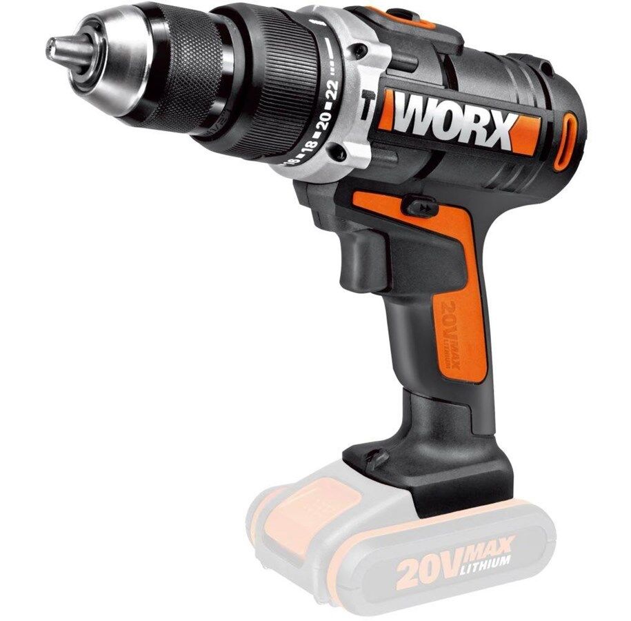 Worx WX372.9 drill u/batteri