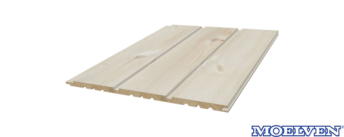 12X120 Skygge skrå panel