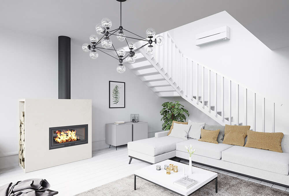 Mitsubishi Kaiteki 6300 varmepumpe, ferdig montert