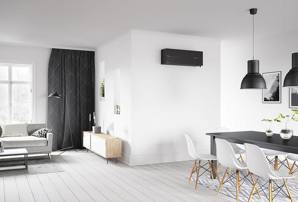 Mitsubishi Kaiteki 6300 varmepumpe, ferdig montert