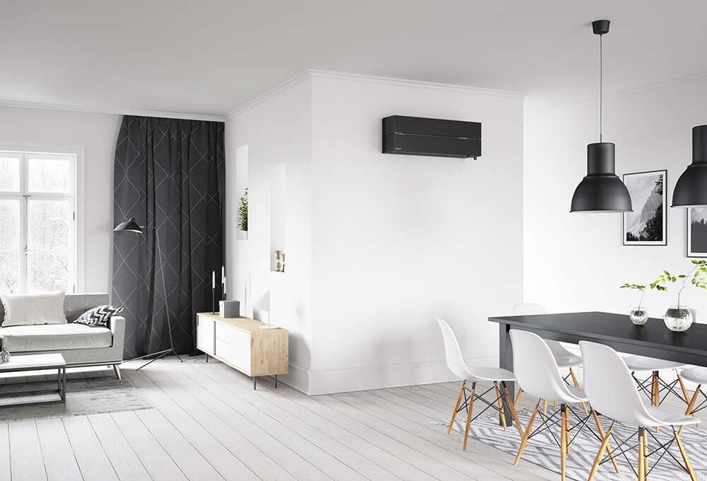 Mitsubishi Kaiteki 6300 varmepumpe, ferdig montert