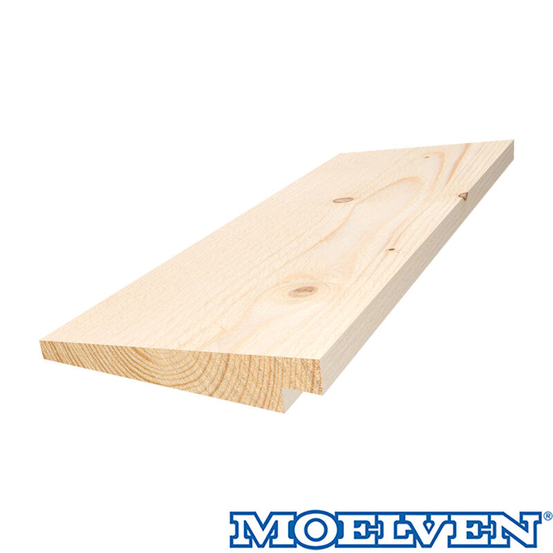 19x148 skråskåret ubehandlet kledning