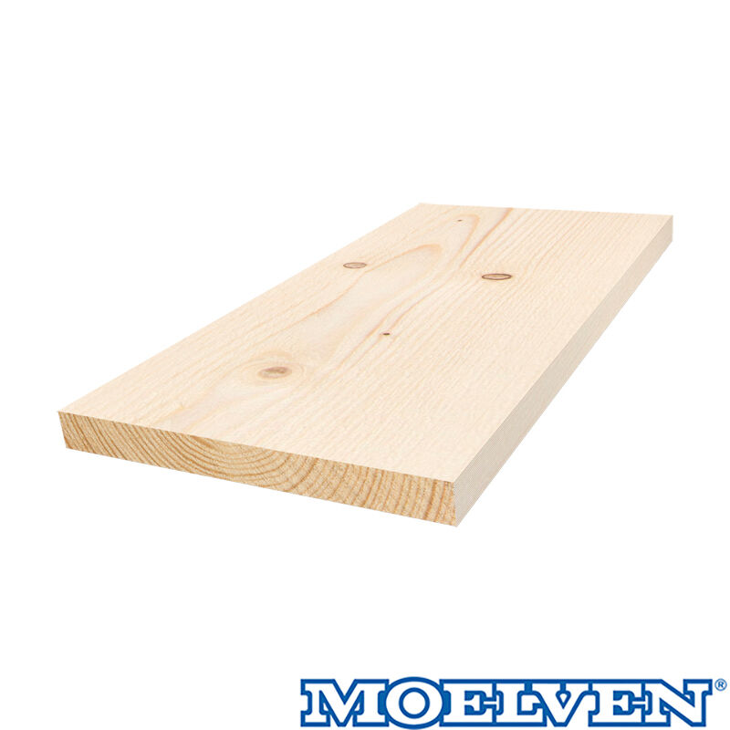 19x173 rektangulær gran kledning