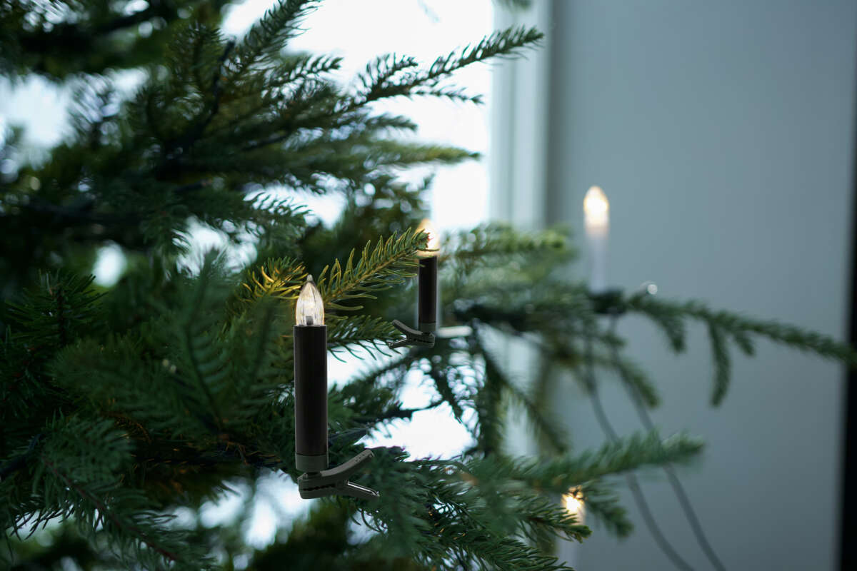 Eve svarte juletrelys