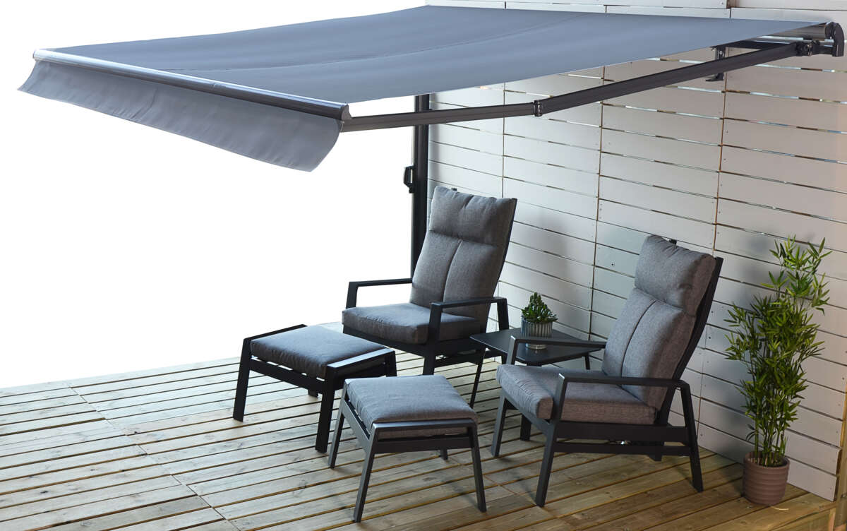 Terrassemarkise uten kassett