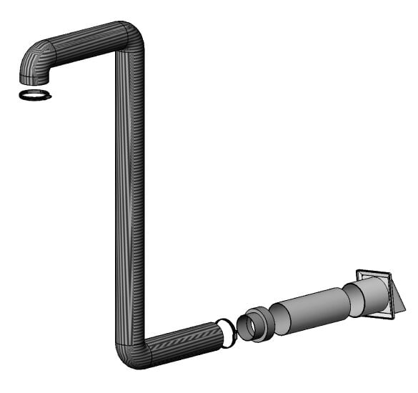 Nordpeis Friskluftstilførsel 80mm