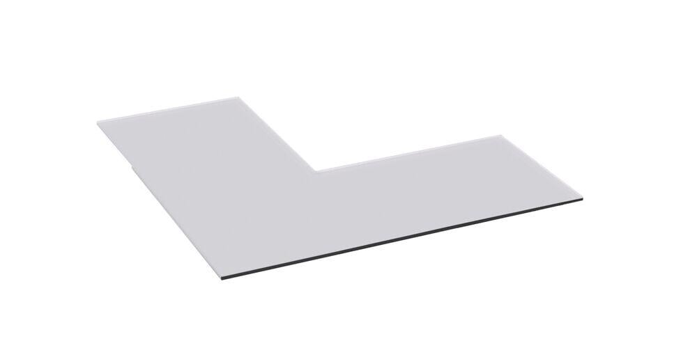 Nordpeis Quadro 2, 3 gulvplate i klart glass