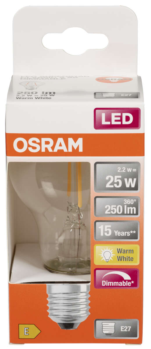 Osram LED Retrofit Classic A dimbar pære