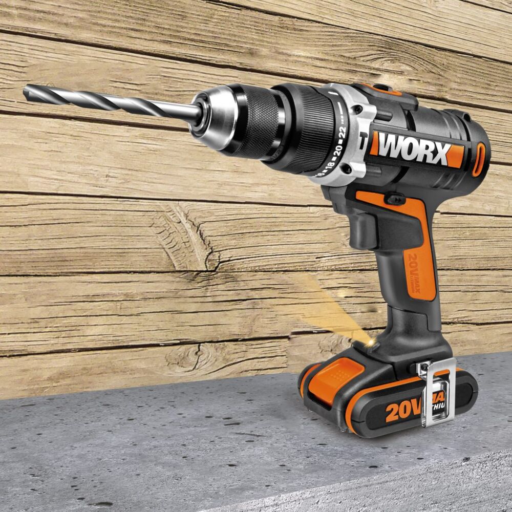 Worx WX372.9 drill u/batteri