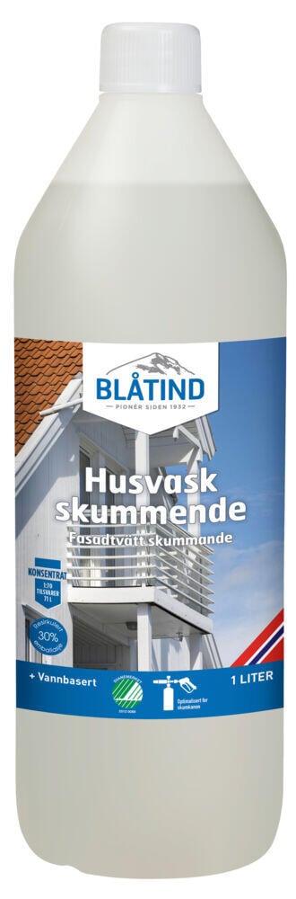 Blåtind husvask skummende