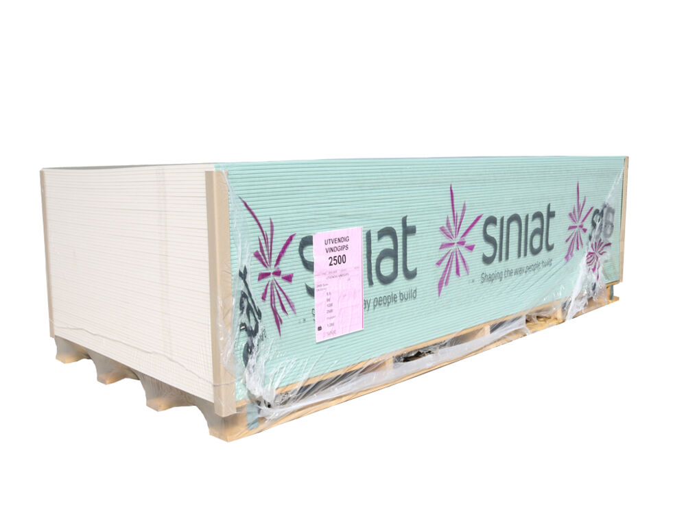 9,5x1200x2400 mm Gipsplate utvendig