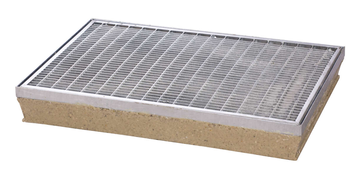 Stora-Drain galvanisert fotskraperist med brønn 600x400mm