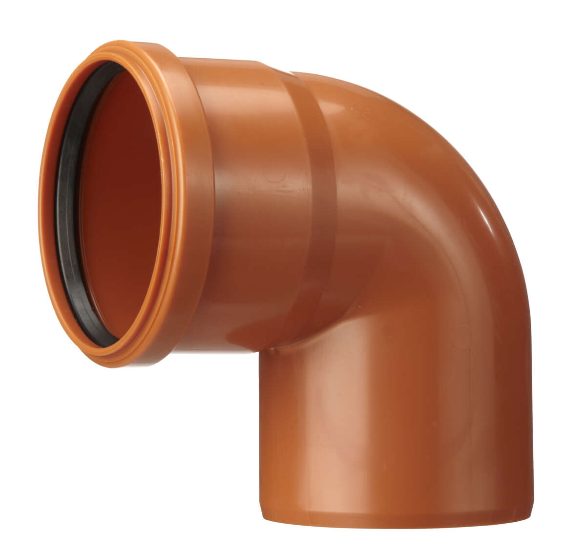BB 90 grader rødbrun Ø110mm