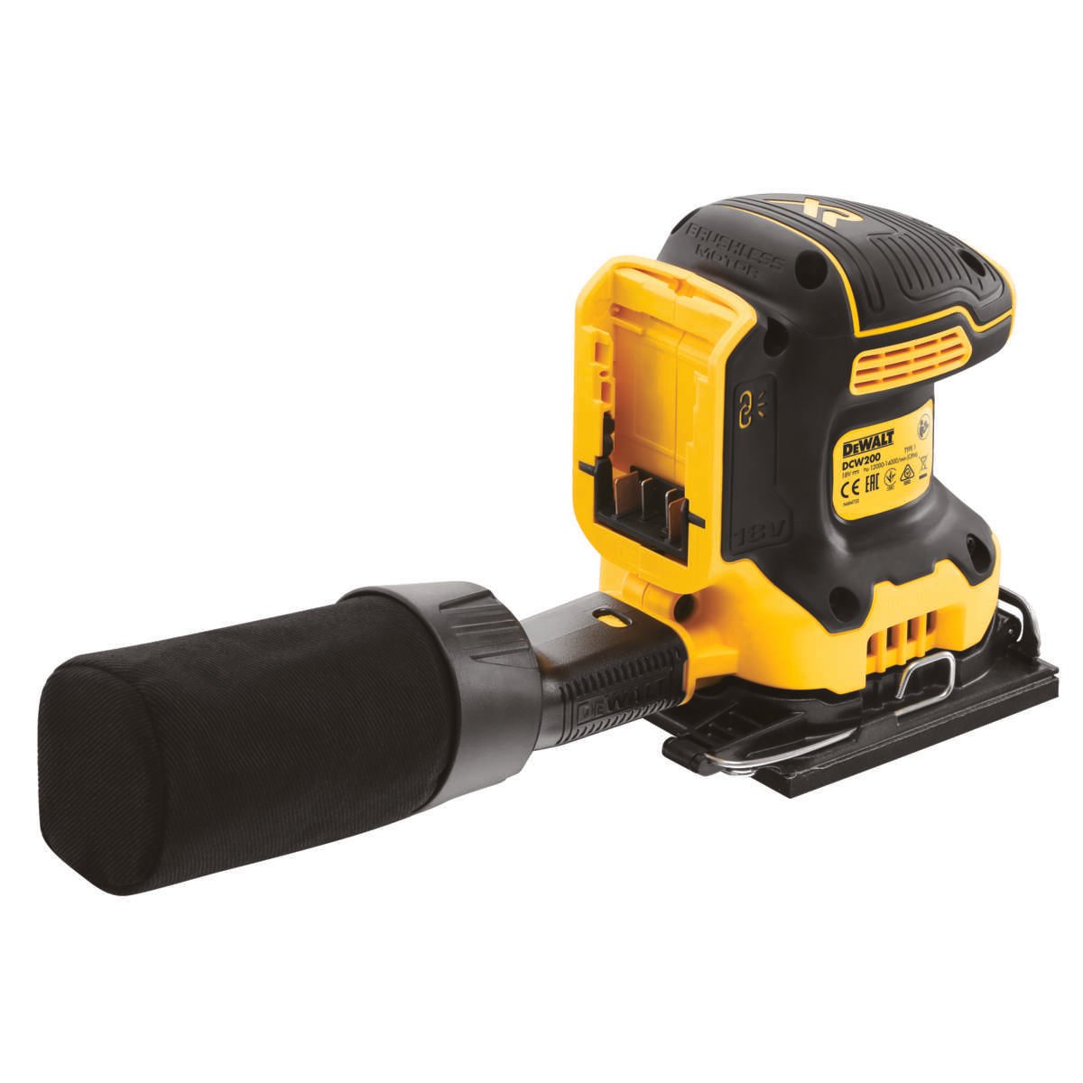 DEWALT DCW200N 18V 1/4 Ark Plansliper