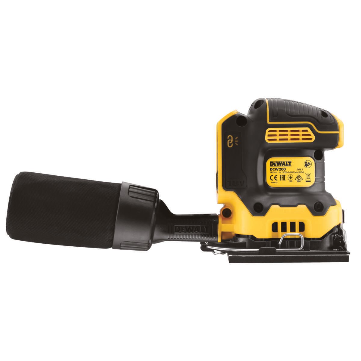 DEWALT DCW200N 18V 1/4 Ark Plansliper