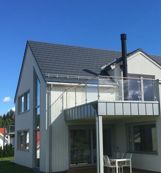 BMI Zanda Minster takstein mørk grå