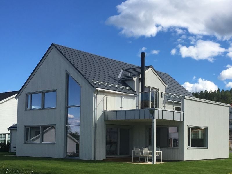 BMI Zanda Minster takstein mørk grå