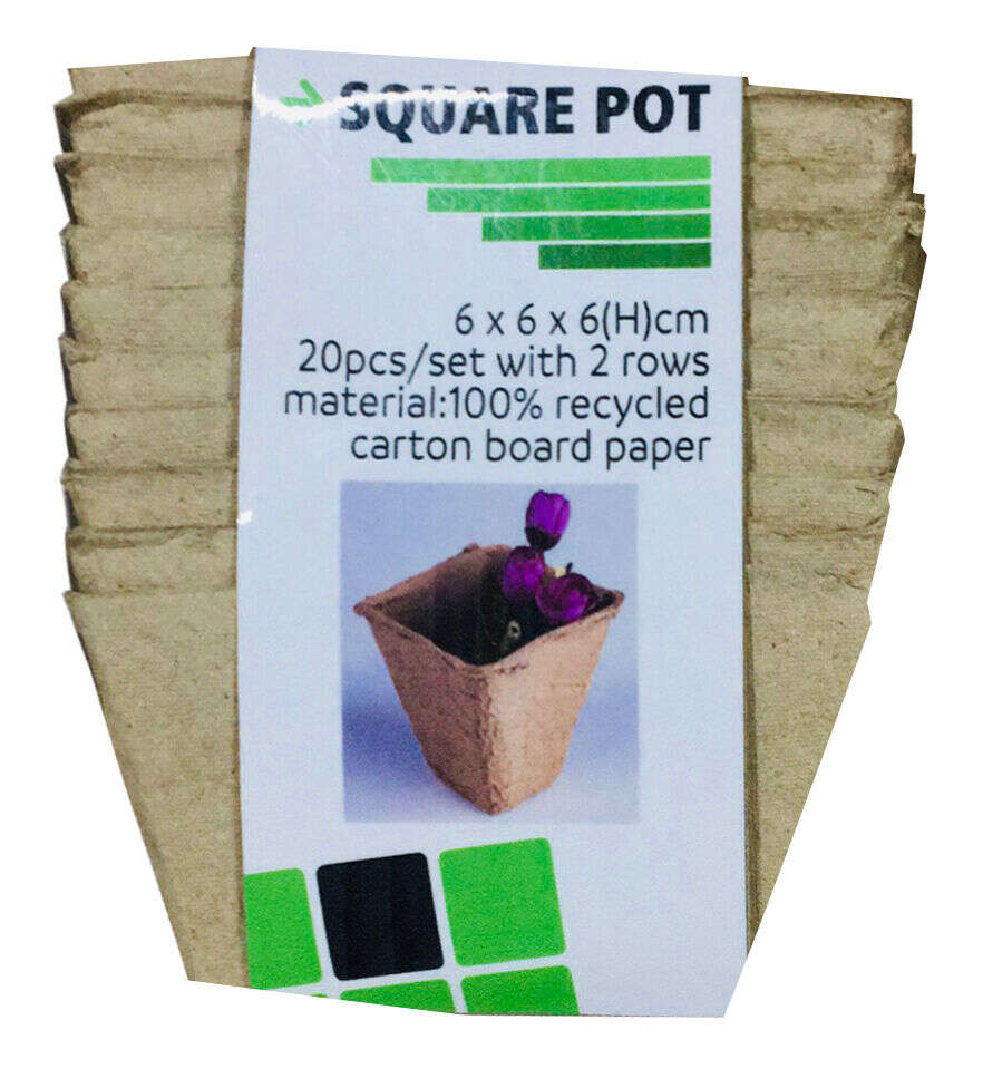 Odle fiberpotter firkantet 20-pk