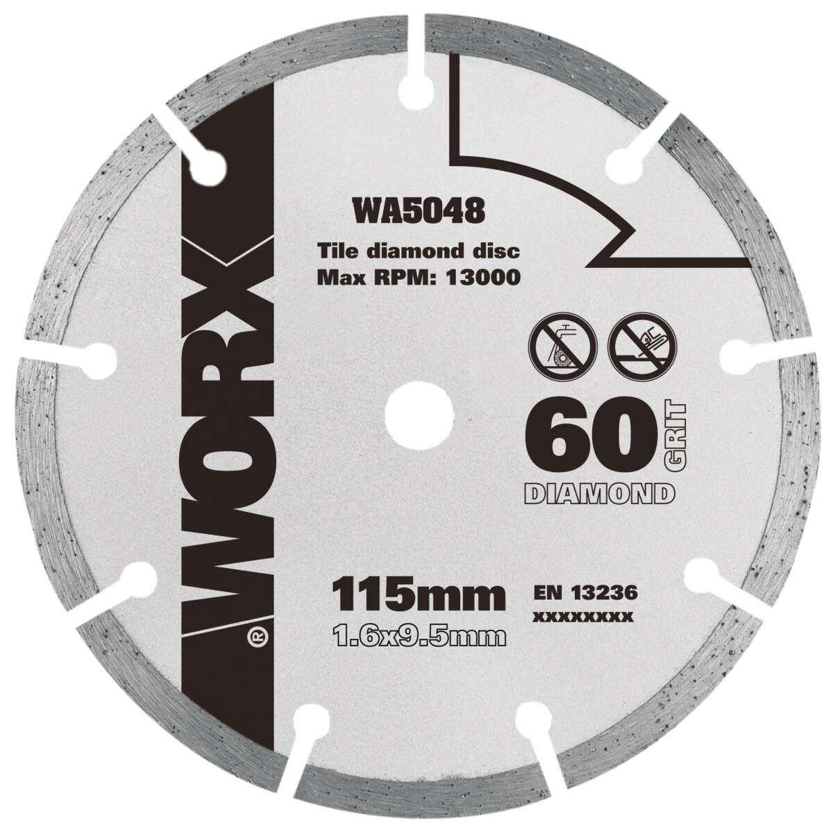Worx diamantskjæreskive Ø 115 mm