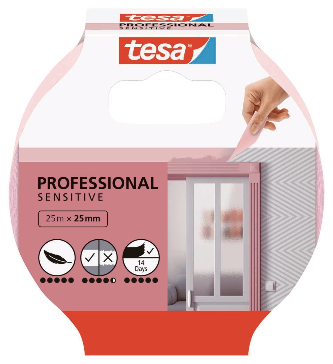Tesa Malertape Sensitive Rosa