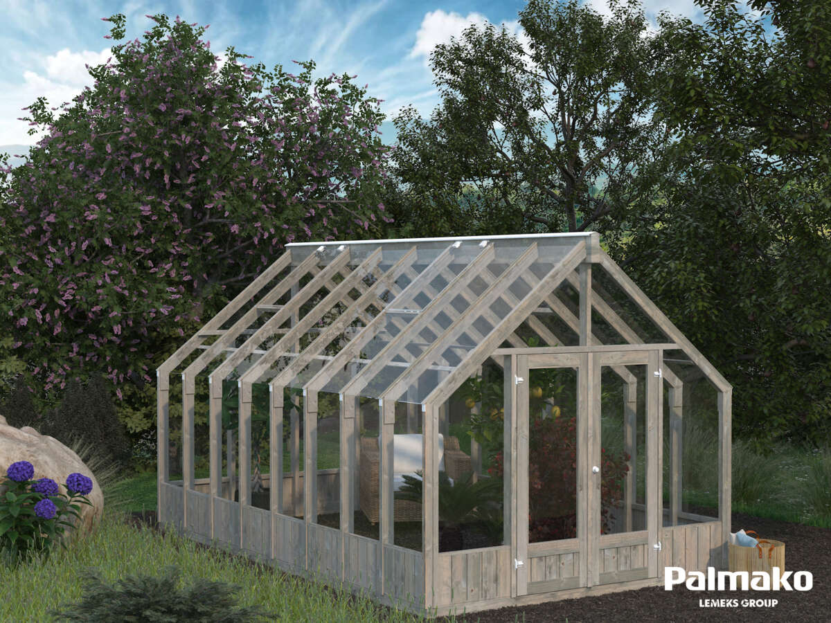 Palmako Emilia veksthus/hagestue 13,8 m²