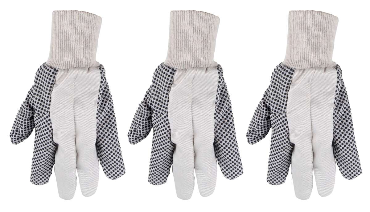 Odle sort/hvit hagehanske 3-pk.