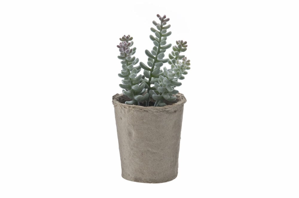 Kunstig plante med pappotte