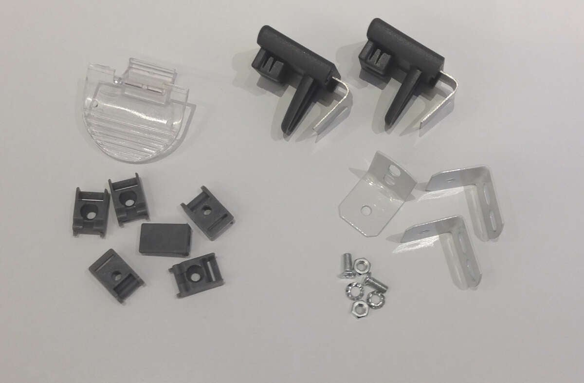 Debel kit til Flex plisségardin grå