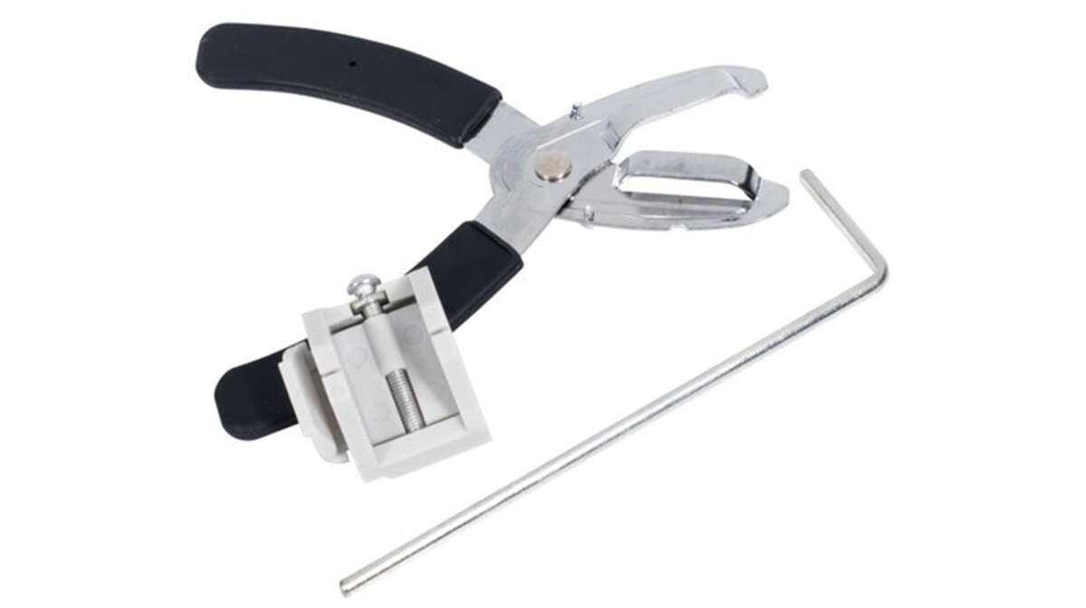 Debel persiennesaks med avstandsmåler