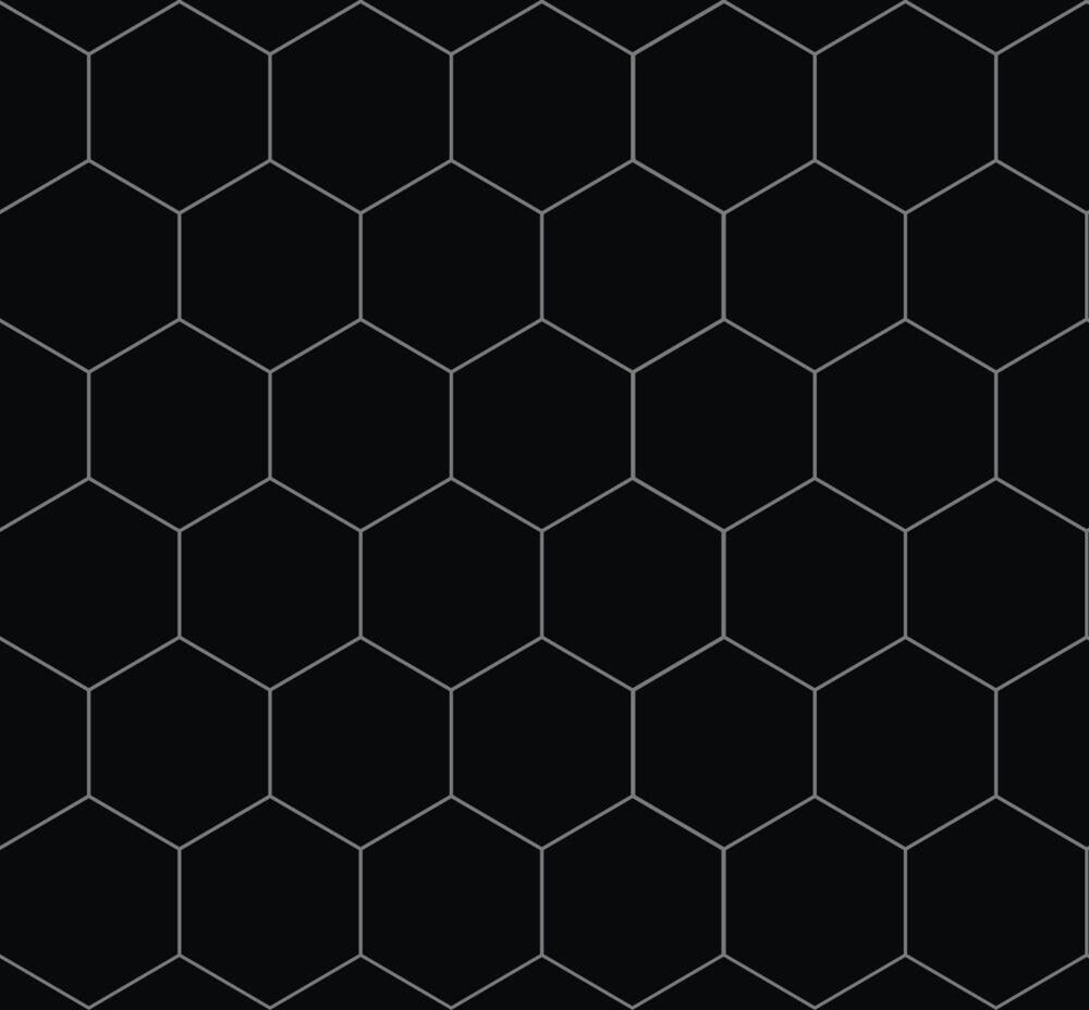 Fibo Kitchen Board Black, Hexagon