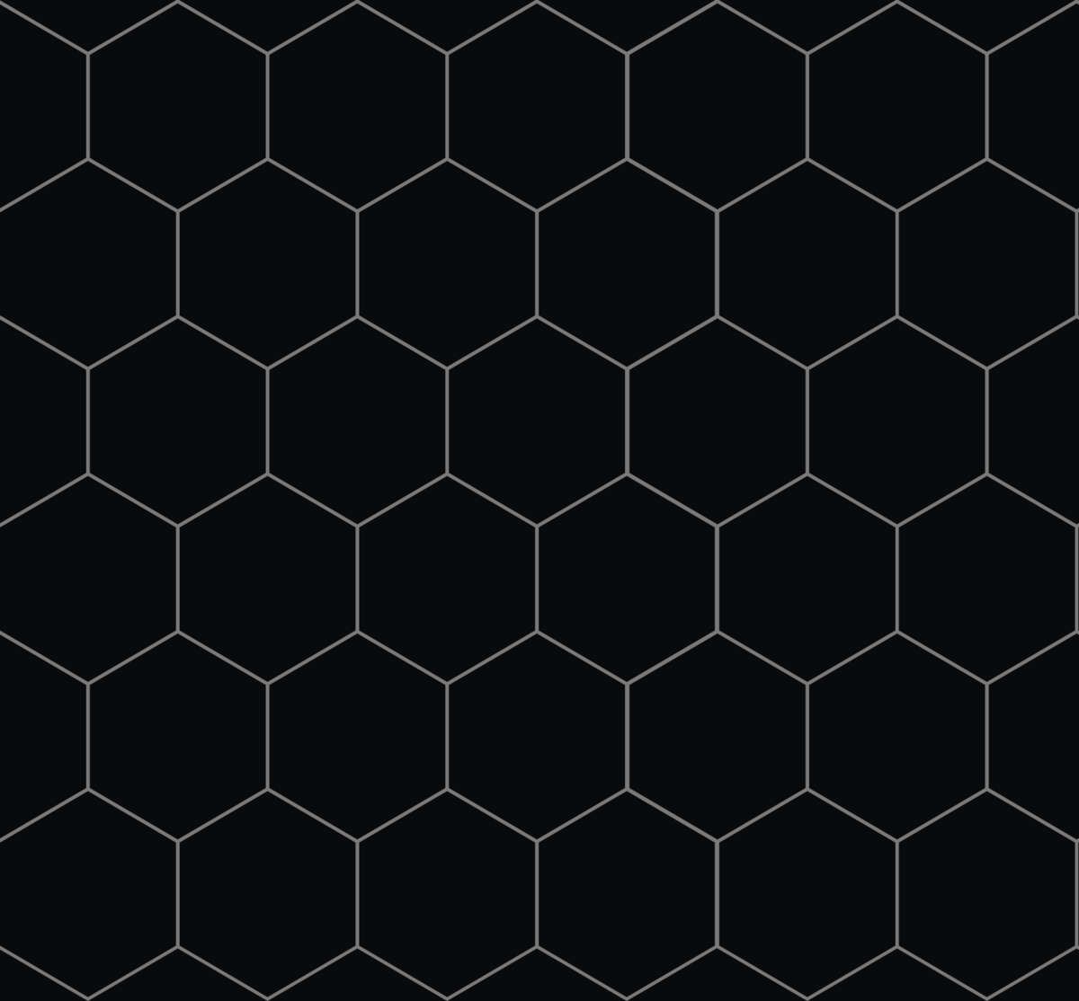 Fibo Kitchen Board Black, Hexagon 2 pk.