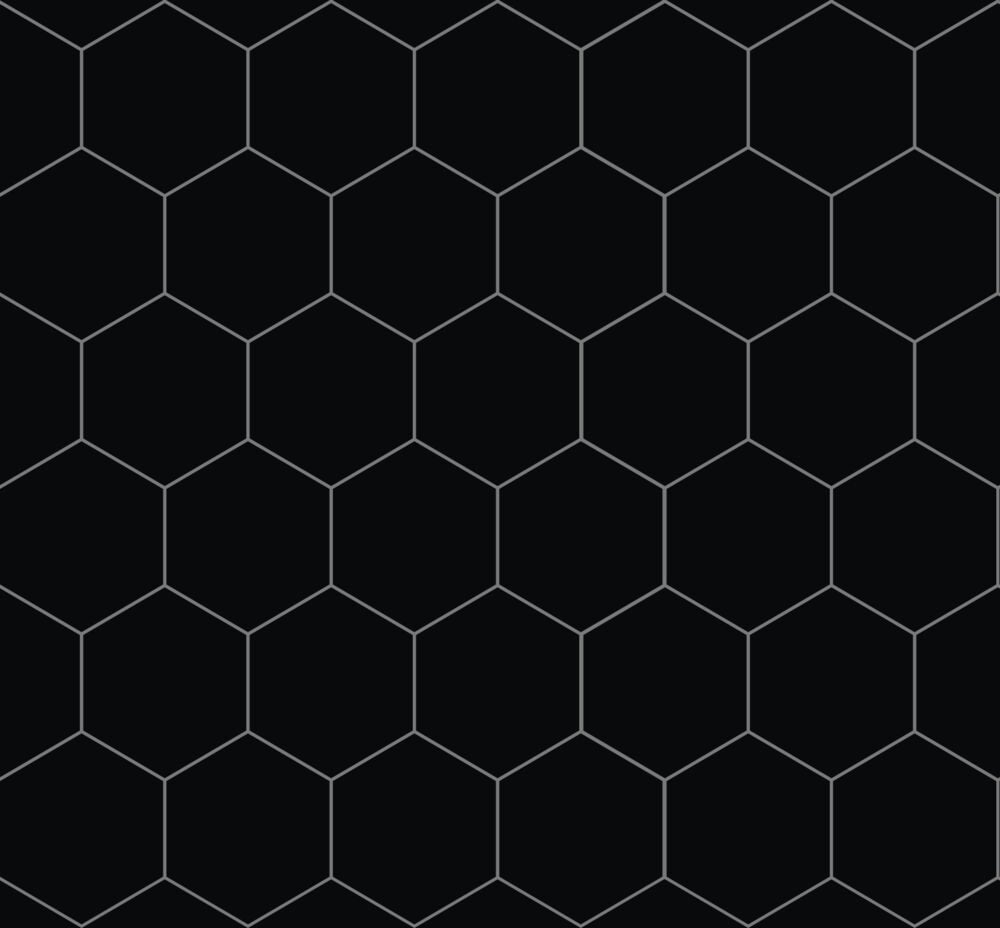 Fibo Kitchen Board Black, Hexagon