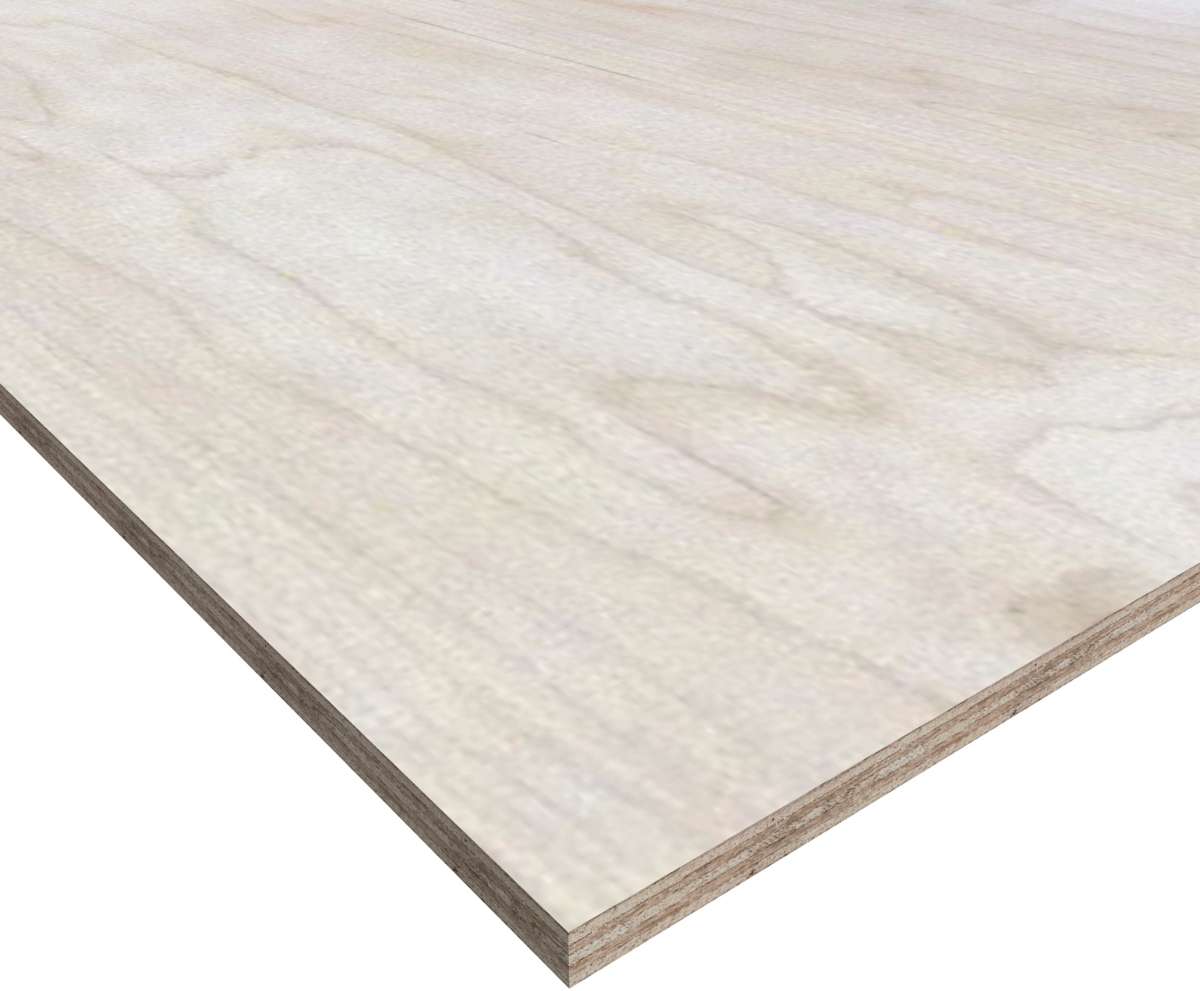 12x2440x1220 Kryssfiner ubehandlet, bjerk