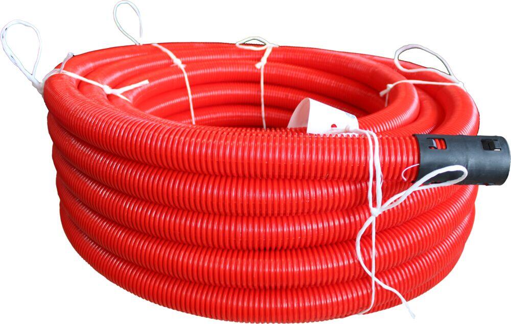 BB 50mm trekkerør DV 25m rød