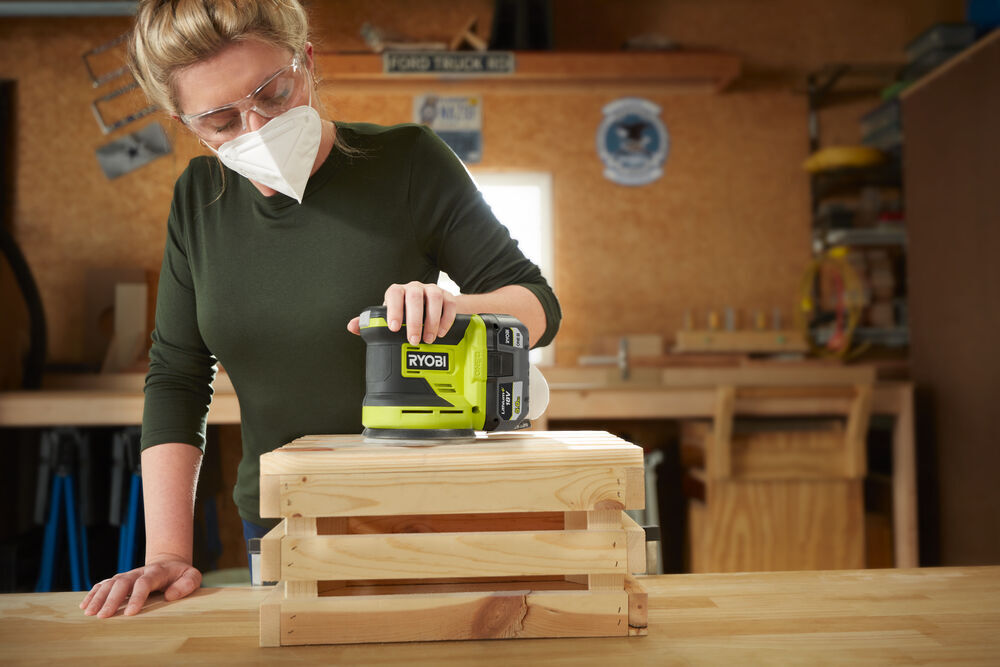 Ryobi ONE+ RROS18-0 eksentersliper u/batteri