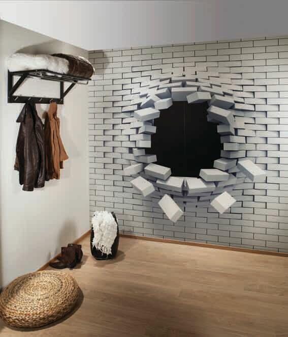 Huntonit Designpanel Hole in Wall