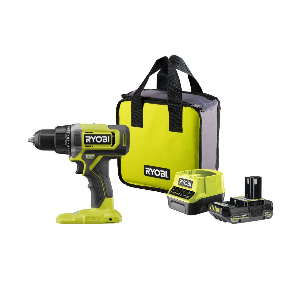 Ryobi RDD18-1C20S drill m/batteri