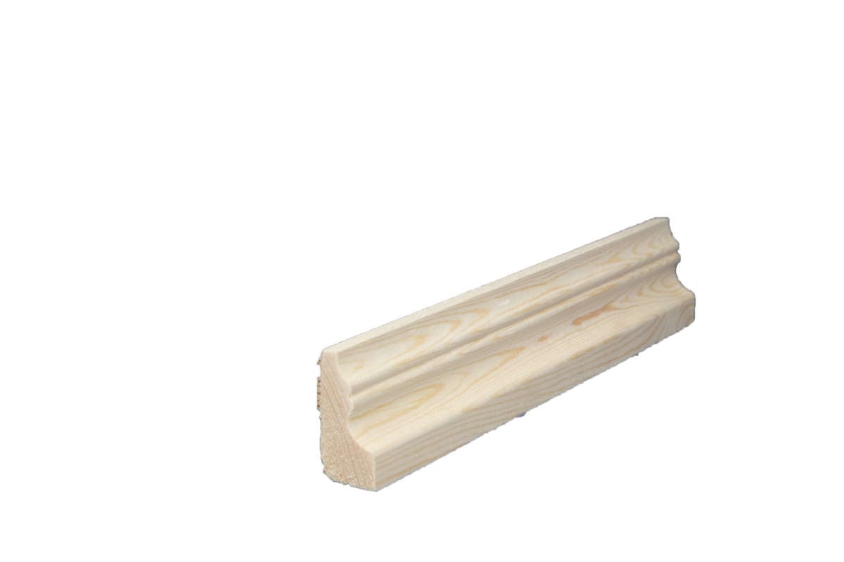 20x44 Profilert taklist i ubehandlet furu
