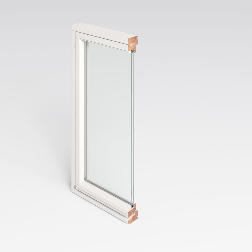 Natre toppsving 2-lags glass (U 1,2) vindu