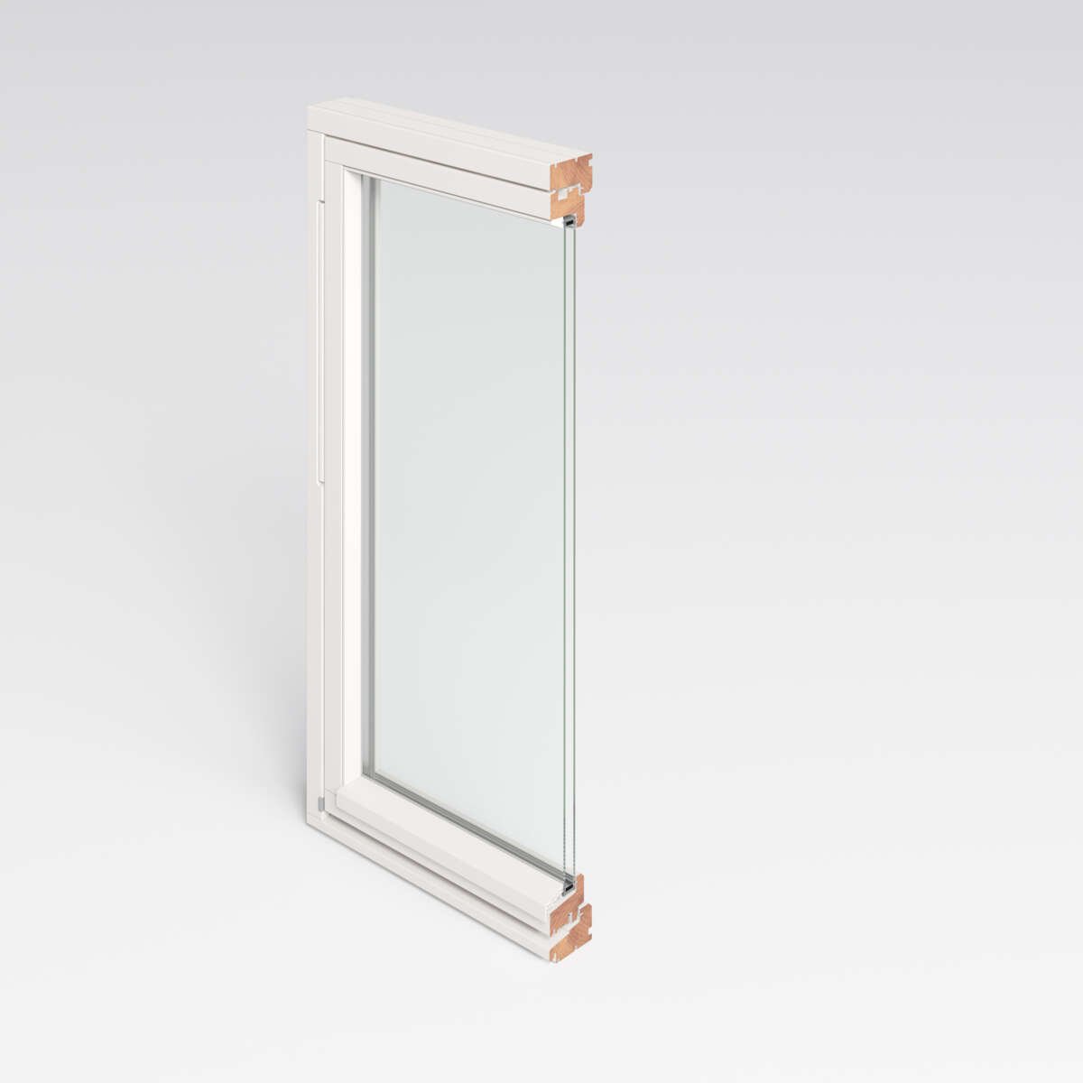 Natre toppsving 3-lags glass (U 1,0) vindu