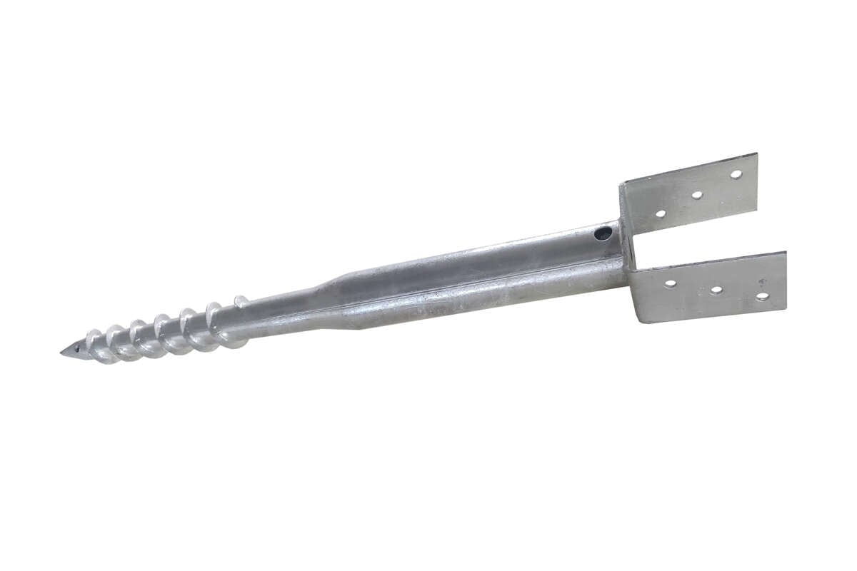 Krifon jordskrue med stolpefeste, 90 mm